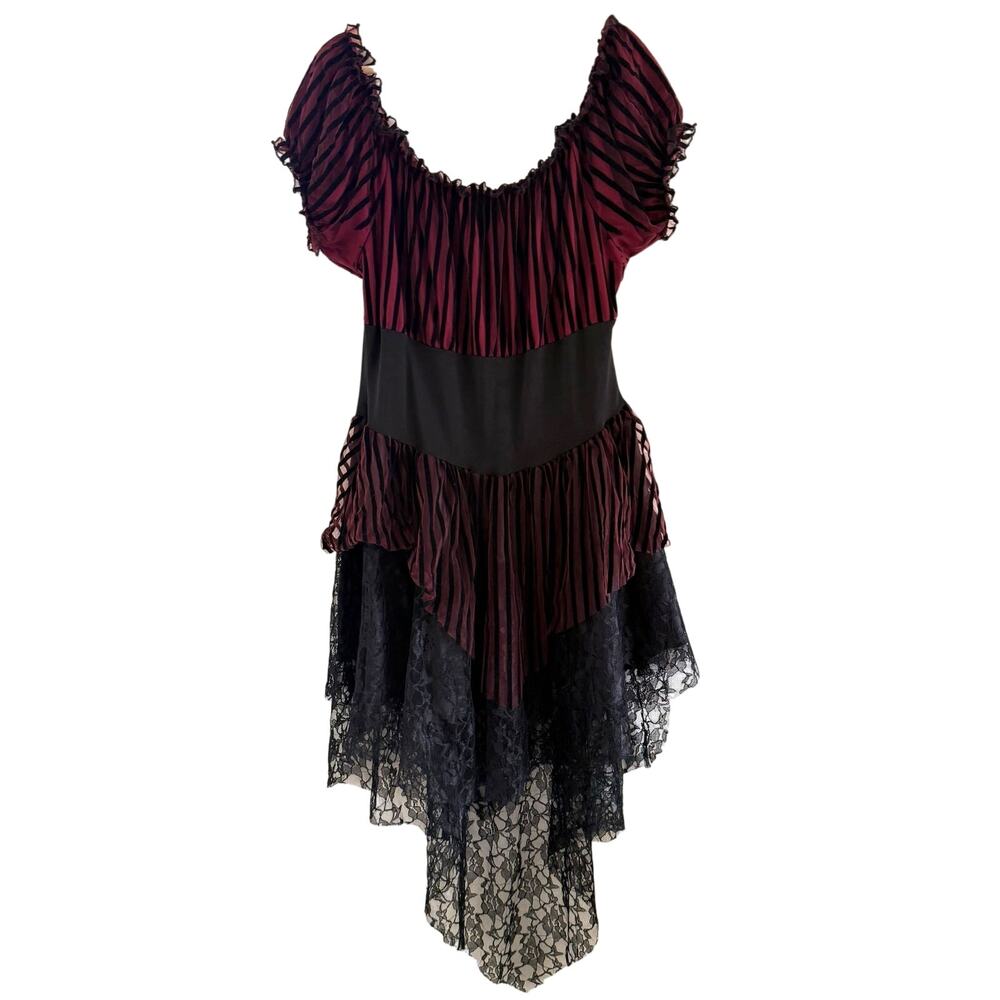 Spirit‎ Halloween Lady Of The Sea Costume Size 1X Sexy Pirate Lace Dress Ruffle